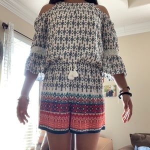 A patterned Romper